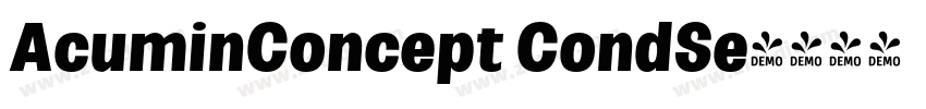 AcuminConcept CondSe字体转换